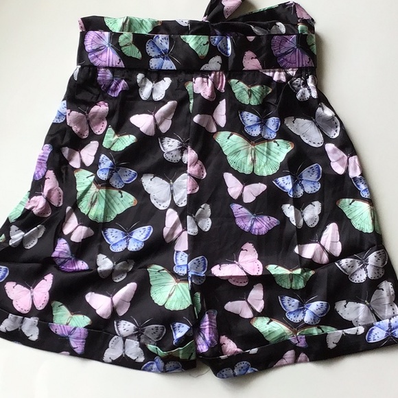 PLT Butterfly Satin Shorts - Picture 3 of 8